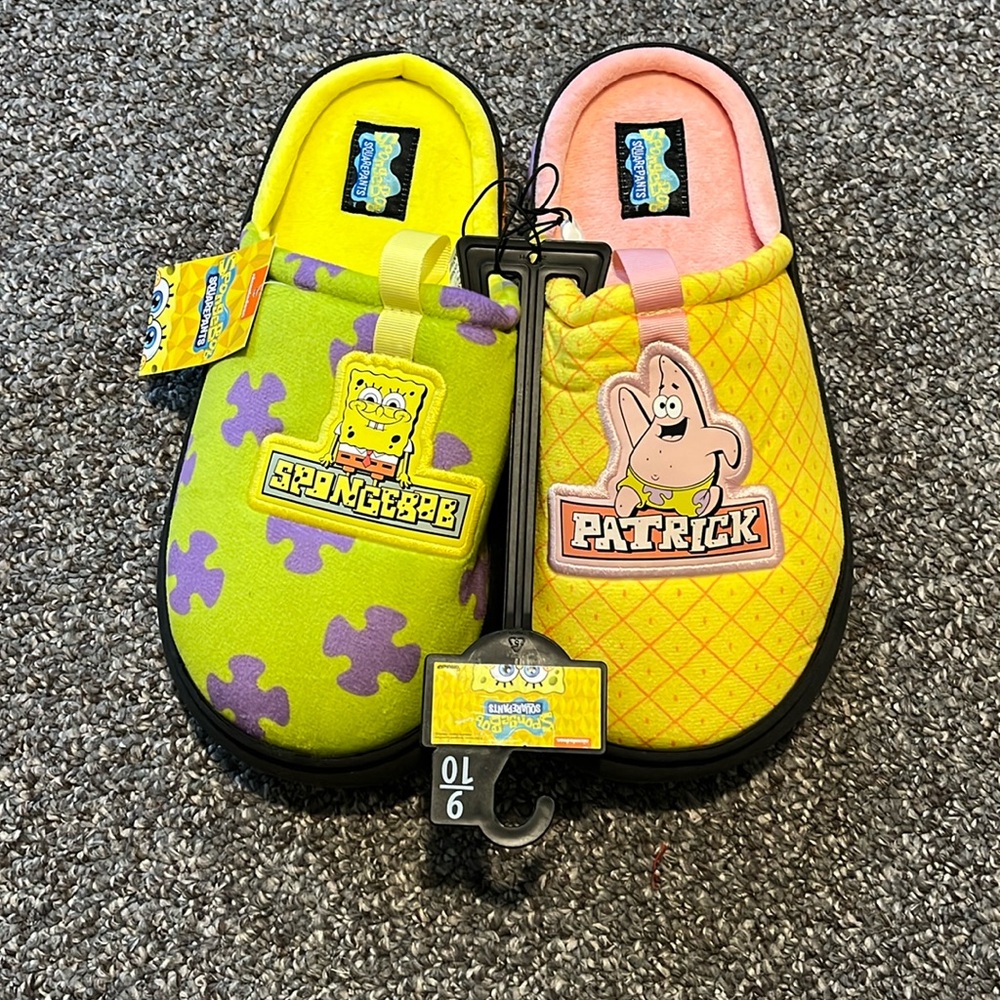 SpongeBob SquarePants and Patrick Star Men's Bounce Scuff Slipper